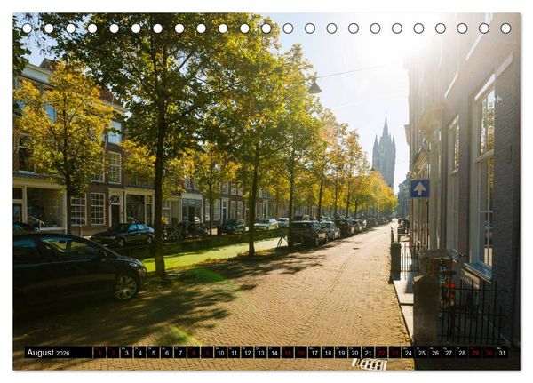 Produktbild: Zauberhaftes Delft - Perle der Niederlande (Tischkalender 2026 DIN A5 quer), CALVENDO Monatskalender