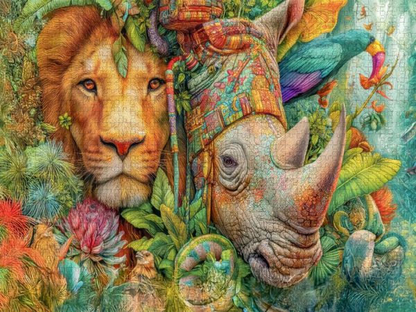 Produktbild: CALVENDO Puzzle Tierische Kreaturen des Dschungels | 2000 Teile Lege-Gr&ouml;&szlig;e 90x67cm Foto-Puzzle f&uuml;r gl&uuml;ckliche Stunden