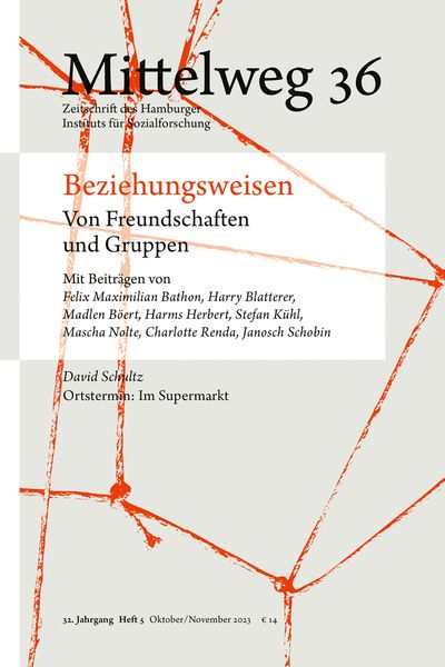 Produktbild: Beziehungsweisen. Von Freundschaften und Gruppen