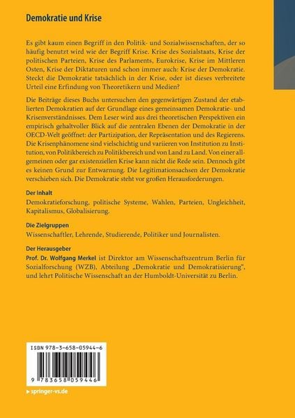 Produktbild: Demokratie und Krise