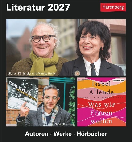 Produktbild: Literatur Tagesabrei&szlig;kalender 2027 - Kulturkalender - Autoren, Werke, H&ouml;rb&uuml;cher