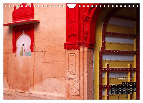 Produktbild: Typisch Indien - Unterwegs in Rajasthan (Wandkalender 2026 DIN A4 quer), CALVENDO Monatskalender