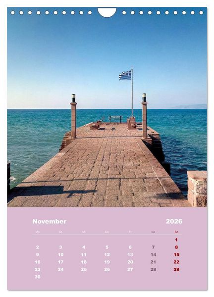 Produktbild: Entdecke die Sch&ouml;nheit der griechischen Insel Lesvos (Wandkalender 2026 DIN A4 hoch), CALVENDO Monatskalender