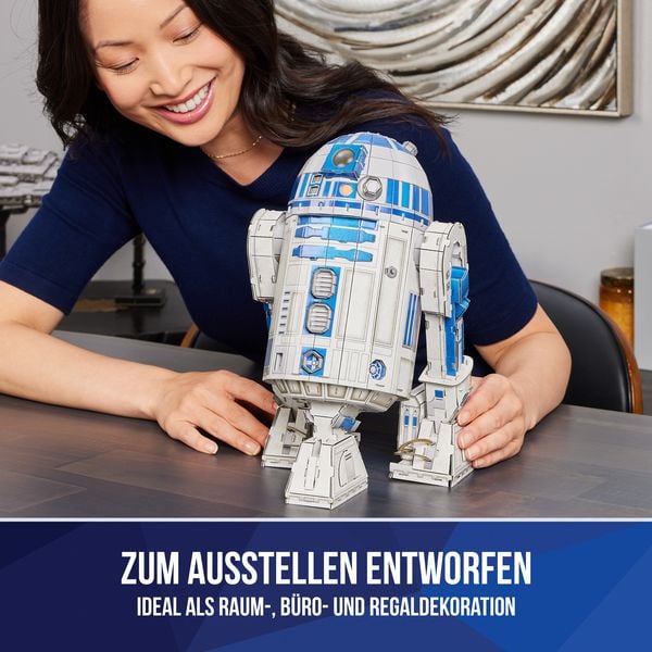 Produktbild: 4D Build - Star Wars R2-D2 - detailreiches 3D-Puzzle, 201 Teile, ab 12 Jahren