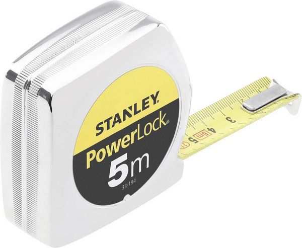 Produktbild: Taschenrollbandma&szlig; PowerLock&reg; L.5m B.19mm mm/cm EG II Ku.Clip lose