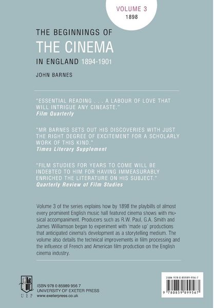 Produktbild: The Beginnings Of The Cinema In England,1894-1901