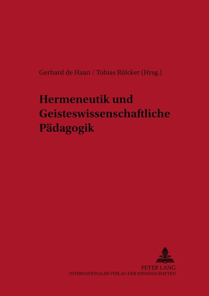 Produktbild: Hermeneutik und Geisteswissenschaftliche P&auml;dagogik
