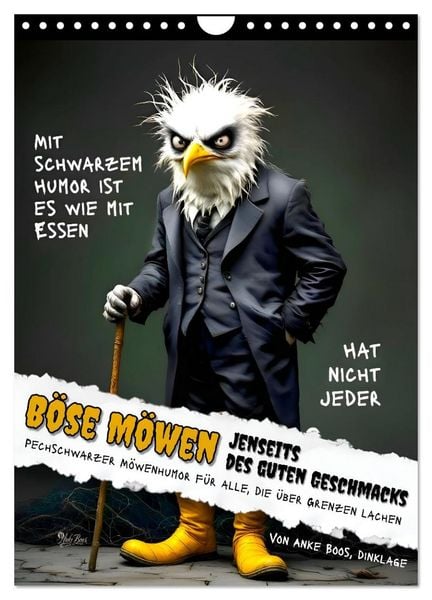 Produktbild: B&ouml;se M&ouml;wen - Jenseits des guten Geschmacks (Wandkalender 2027 DIN A4 hoch), CALVENDO Monatskalender