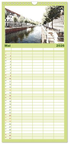 Produktbild: Familienplaner 2026 - Potsdam Kalender mit 5 Spalten (Wandkalender, 21 x 45 cm) CALVENDO