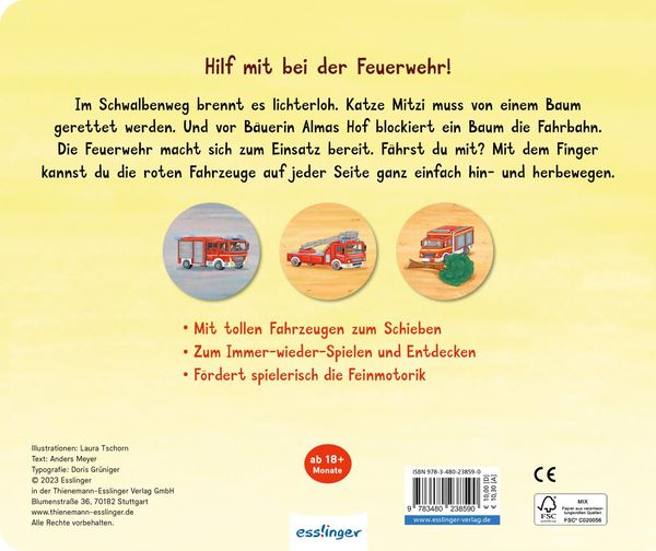 Produktbild: Meine Schiebebahn-Pappe: Fahr mit bei der Feuerwehr