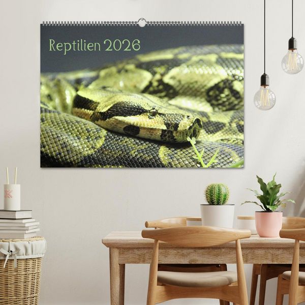Produktbild: Reptilien 2026 (Wandkalender 2026 DIN A2 quer), CALVENDO Monatskalender