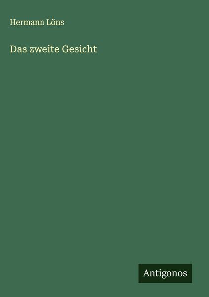 Produktbild: Das zweite Gesicht
