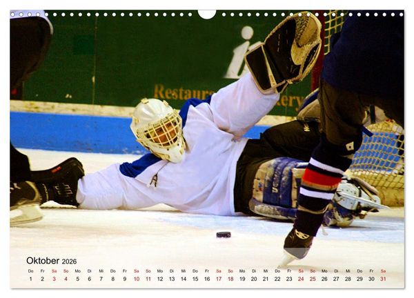 Produktbild: Eishockey - Kampf um den Puck (Wandkalender 2026 DIN A3 quer), CALVENDO Monatskalender