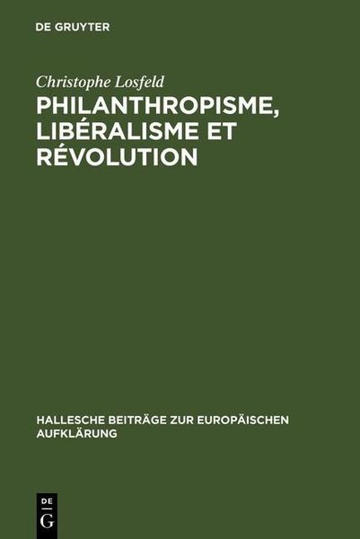 Produktbild: Philanthropisme, Lib&eacute;ralisme et R&eacute;volution