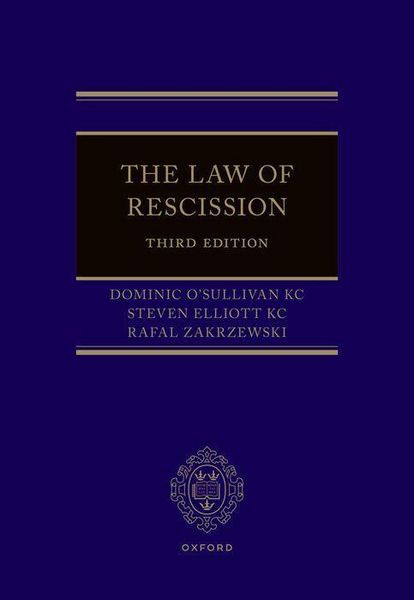 Produktbild: The Law of Rescission