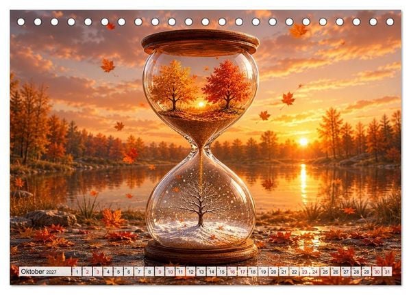 Produktbild: Fantastische Illusionen - Mystischer Kunstkalender (Tischkalender 2027 DIN A5 quer), CALVENDO Monatskalender