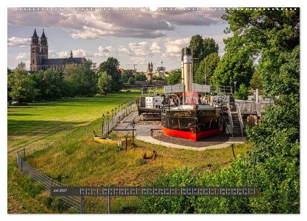 Produktbild: Magdeburg entdecken (Wandkalender 2027 DIN A2 quer), CALVENDO Monatskalender