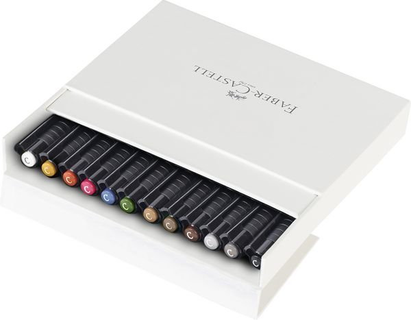 Produktbild: Faber-Castell Tuschestifte Pitt Artist Pens, Calligraphy Studio, 12er Atelierbox