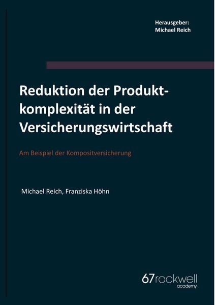 Produktbild: Reduktion der Produktkomplexit&auml;t in der Versicherungswirtschaft