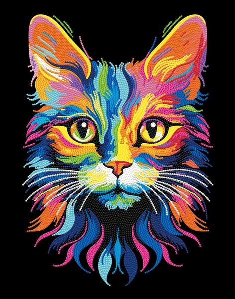 Produktbild: DIAMOND DOTZ - Diamond Painting Neon Katze