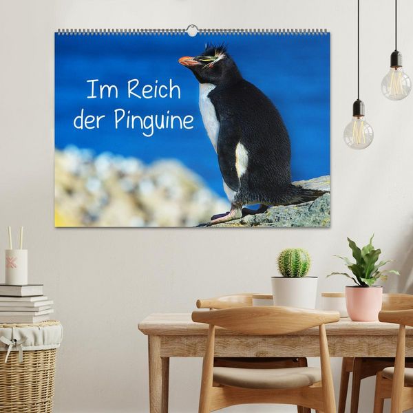 Produktbild: Im Reich der Pinguine (Wandkalender 2026 DIN A2 quer), CALVENDO Monatskalender