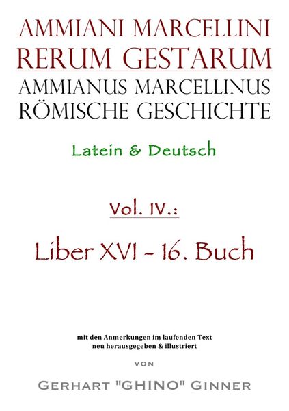 Produktbild: Ammianus Marcellinus, Römische Geschichte / Ammianus Marcellinus römische Geschichte IV