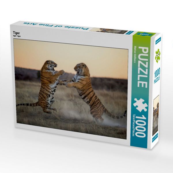 Produktbild: CALVENDO Puzzle Tiger | 1000 Teile Lege-Gr&ouml;&szlig;e 64x48cm Foto-Puzzle f&uuml;r gl&uuml;ckliche Stunden