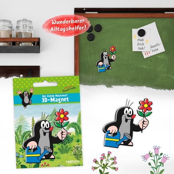 Produktbild: Tr&ouml;tsch Der kleine Maulwurf 3D Magnet Gie&szlig;kanne