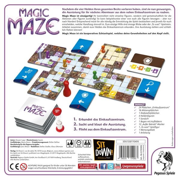 Produktbild: Magic Maze, nominiert zum Spiel des Jahres 2017