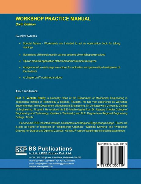 Produktbild: Workshop Practice Manual