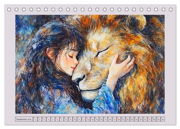 Produktbild: Traumwelten. Mangas mit magischen Begegnungen (Tischkalender 2026 DIN A5 quer), CALVENDO Monatskalender