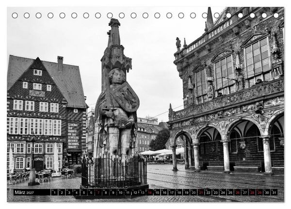 Produktbild: Historisches Bremen (Tischkalender 2027 DIN A5 quer), CALVENDO Monatskalender