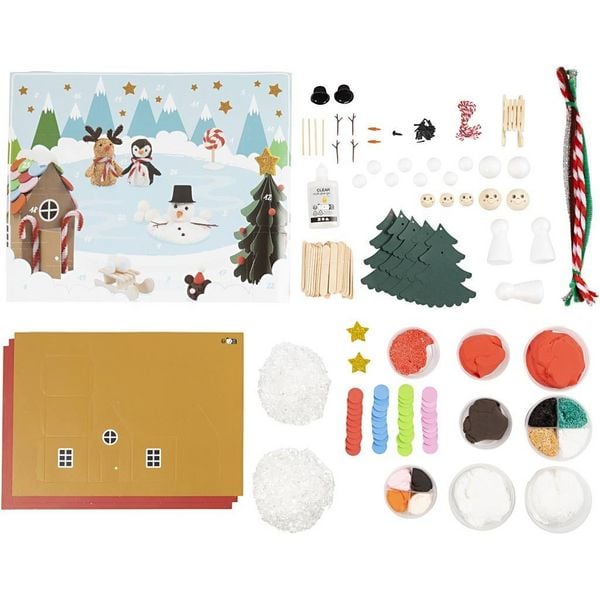 Produktbild: Creativ Company DIY Sets Adventskalender Basteln und Modellieren, Kreativ Box