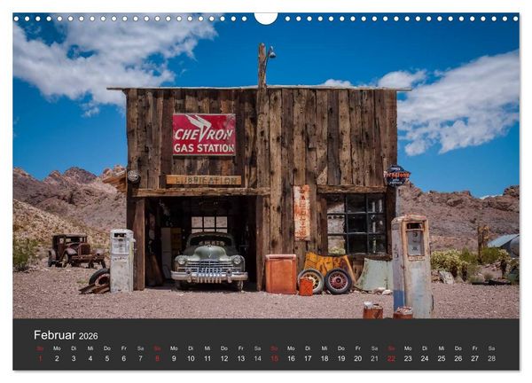 Produktbild: Vergessene Zeitzeugen entlang der Route 66 (Wandkalender 2026 DIN A3 quer), CALVENDO Monatskalender