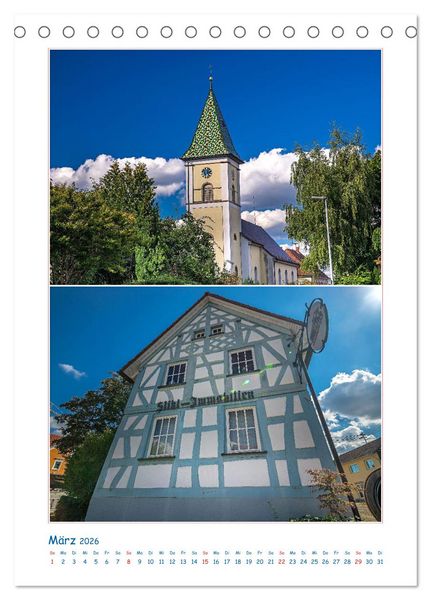 Produktbild: Hilzingen im Hegau und Teilorte (Tischkalender 2026 DIN A5 hoch), CALVENDO Monatskalender