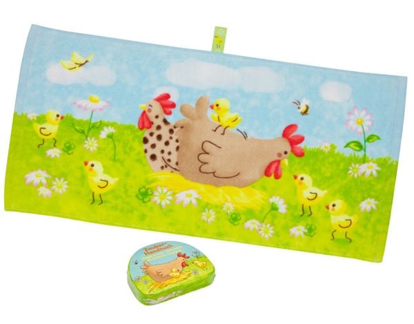 Produktbild: Zauberhandtuch / Fr&ouml;hliche H&uuml;hner