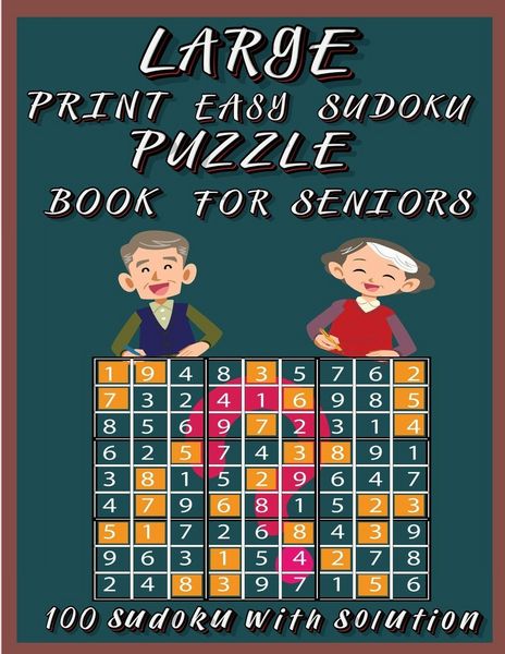 Produktbild: Large Print Easy Sudoku Puzzle Book for Seniors
