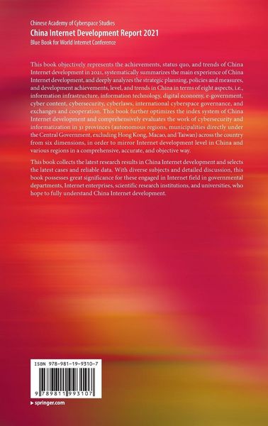 Produktbild: China Internet Development Report 2021