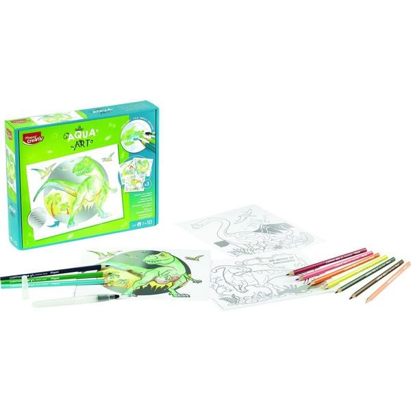 Maped Malset Aqua Art DINO mit 10 Aquastiften