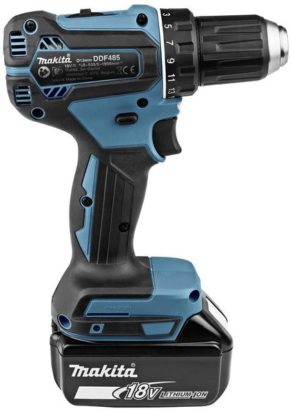 Produktbild: Makita DDF485RTJ Akku-Bohrschrauber 18 V 5.0 Ah inkl. 2. Akku, inkl. Ladeger&auml;t, inkl. Koffer
