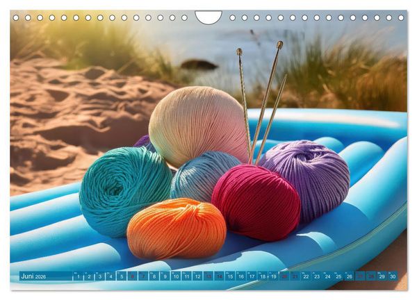 Produktbild: Stricken einmal anders (Wandkalender 2026 DIN A4 quer), CALVENDO Monatskalender