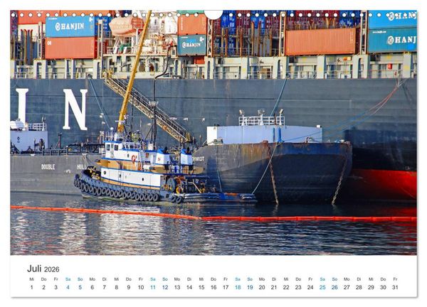 Produktbild: Gro&szlig;e und kleine Schiffe im Seehafen Seattle (Wandkalender 2026 DIN A3 quer), CALVENDO Monatskalender