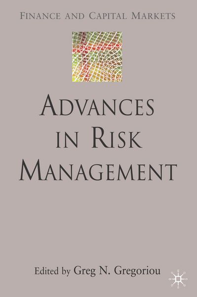 Produktbild: Advances in Risk Management
