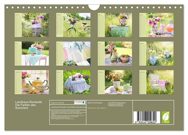 Produktbild: Landhaus-Romantik. Die Farben des Sommers (Wandkalender 2026 DIN A4 quer), CALVENDO Monatskalender