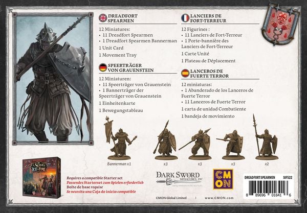 Produktbild: A Song of Ice & Fire Dreadfort Spearmen (Speertr&auml;ger von Grauenstein)