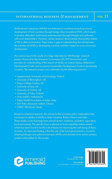 Produktbild: Multinational Enterprises and Sustainable Development