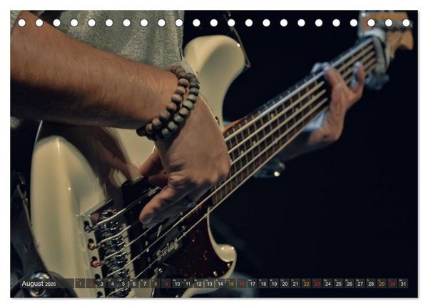 Produktbild: E-Gitarren - einfach cool (Tischkalender 2026 DIN A5 quer), CALVENDO Monatskalender