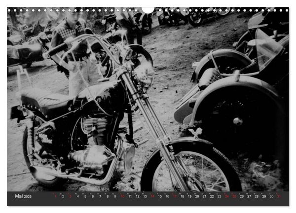 Produktbild: east Rider - Biker und Bikes aus der DDR (Wandkalender 2026 DIN A3 quer), CALVENDO Monatskalender