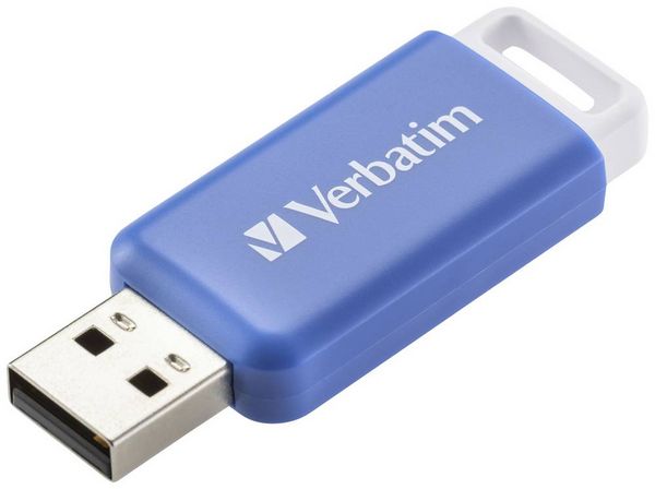 Produktbild: Verbatim V DataBar USB 2.0 Drive USB-Stick 64GB Blau 49455 USB-A (USB 2.0)