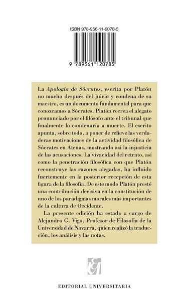 Produktbild: Apolog&iacute;a de Socrates